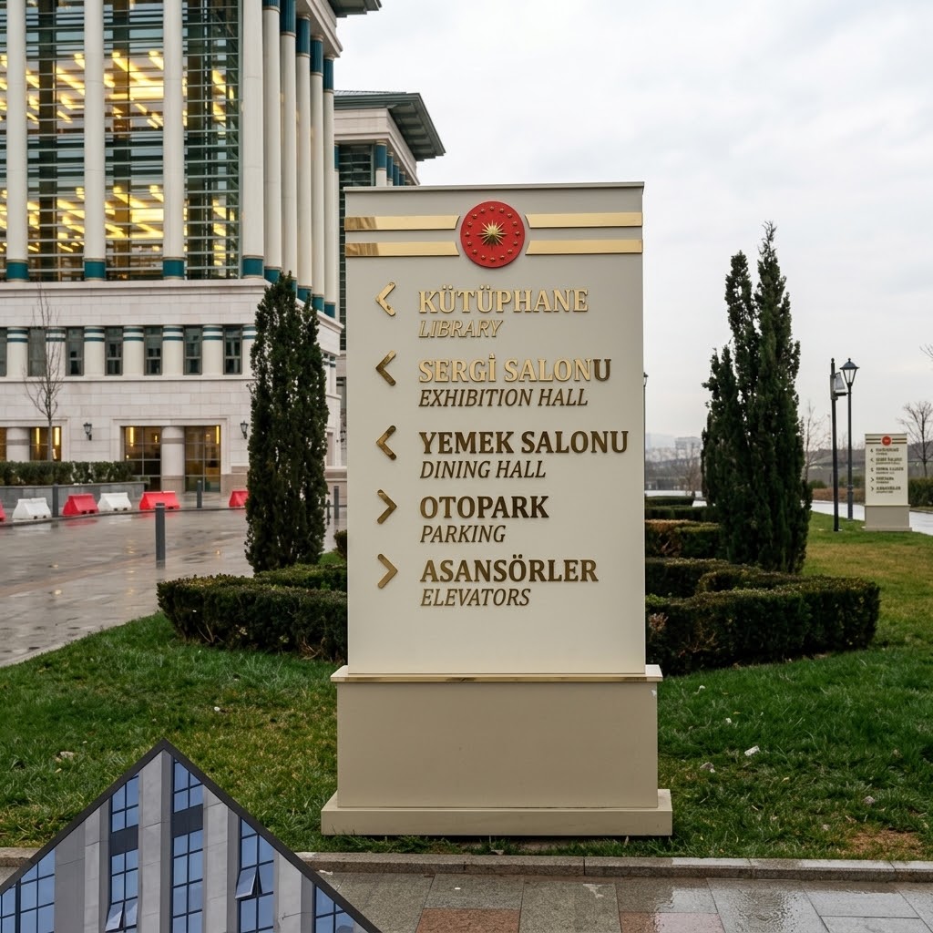 Külliye yönlendirme totemi